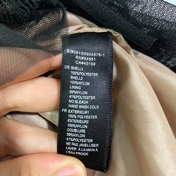 XXI Black Floral Lace Skater Circle Skirt - Picture 4 of 10